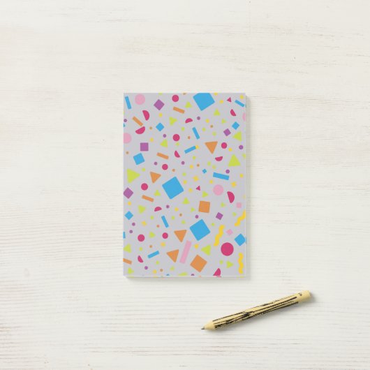 Geometrische afbeelding 2 post-it® notes (Op bureau)