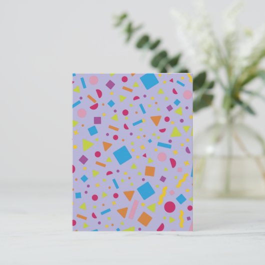 Geometrische afbeelding 3 feestdagenkaart (Staand voorkant)