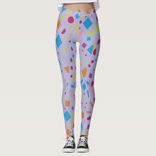 Geometrische afbeelding 3 leggings (Voorkant)