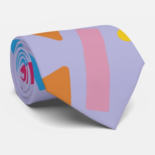 Geometrische afbeelding 3 stropdas (Opgerold)