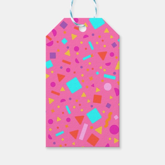 Geometrische afbeelding 4 cadeaulabel (Voorkant)