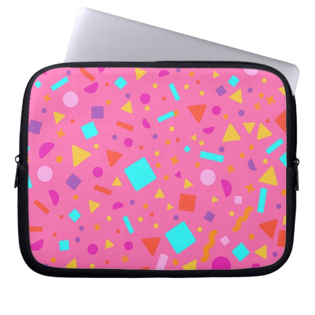 Geometrische afbeelding 4 laptop sleeve (Voorkant)