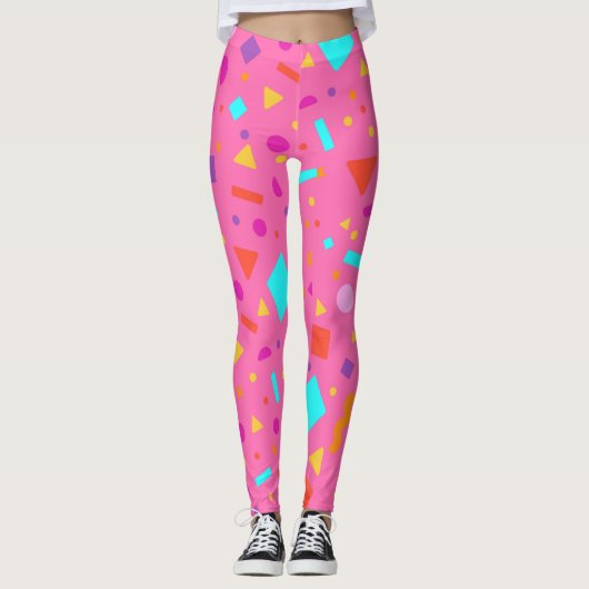 Geometrische afbeelding 4 leggings (Voorkant)