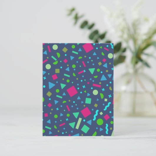 Geometrische afbeelding 5 briefkaart (Staand voorkant)