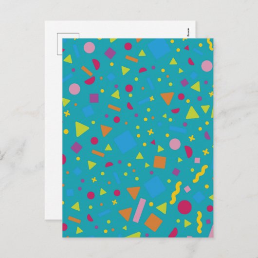 Geometrische afbeelding creëren 1 feestdagenkaart (Voorkant / Achterkant)