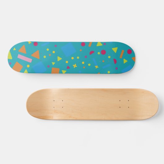 Geometrische afbeelding creëren 1 persoonlijk skateboard (Horizontaal)
