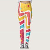 Geometrische afbeelding maken leggings (Voorkant)