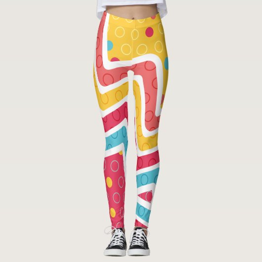 Geometrische afbeelding maken leggings (Voorkant)