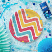 Geometrische afbeelding maken papieren bordje (Feest)