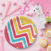 Geometrische afbeelding maken papieren bordje (Feest)