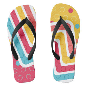 Geometrische afbeelding maken teenslippers