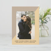 Geometrische afbeelding Sla de data op | WOORDEN Save The Date (Staand voorkant)