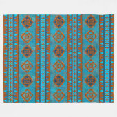 Geometrische afdruk van het zuidwestelijk gebergte fleece deken (Voorkant (Horizontaal))