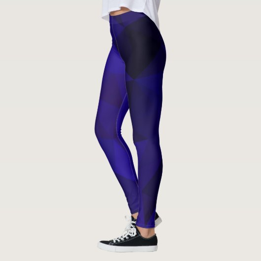 Geometrische afdruk van veelhoekige driehoeken leggings (Links)