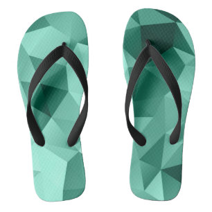 Geometrische afdruk van veelhoekige driehoeken teenslippers