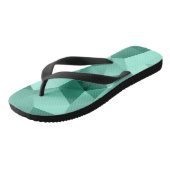 Geometrische afdruk van veelhoekige driehoeken teenslippers (Schuin)