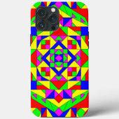 Geometrische afkoeling Case-Mate iPhone case (Achterkant)