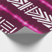 Geometrische Afrikaanse modder, kruidenrek Cadeaupapier (Hoek)