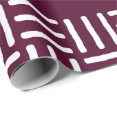 Geometrische Afrikaanse modder, kruidenrek Cadeaupapier (Rol Hoek)