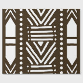 Geometrische Afrikaanse modder, kruidenrek Cadeaupapier (Vlak)