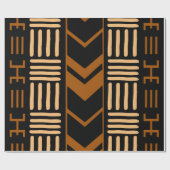 Geometrische Afrikaanse modder, kruidenrek Cadeaupapier (Vlak)
