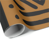 Geometrische Afrikaanse modder, Tribal Giftwrap Wr Cadeaupapier (Rol Hoek)