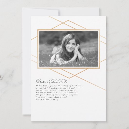 Geometrische Afstuderen aankondiging (Achterkant)