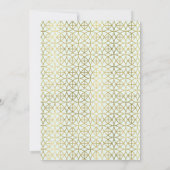 Geometrische Afstuderen Gold op Mint Green ID508 Kaart (Achterkant)