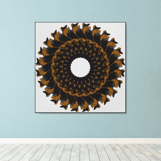 Geometrische afwijking canvas afdruk (Insitu (Houten vloer))