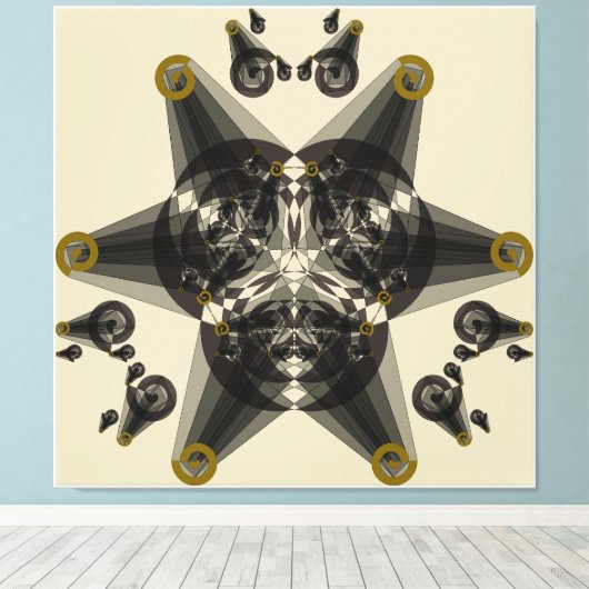 Geometrische afwijking canvas afdruk (Insitu (Houten vloer))