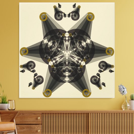 Geometrische afwijking canvas afdruk (Insitu (Woonkamer))