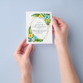 Geometrische Aloha Tropische Afstuderen voor zomer Flyer (Hand)