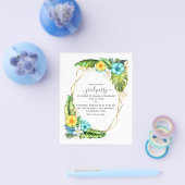 Geometrische Aloha Tropische Afstuderen voor zomer Flyer (Enkel)