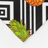 Geometrische anananas fleece deken (Hoek)