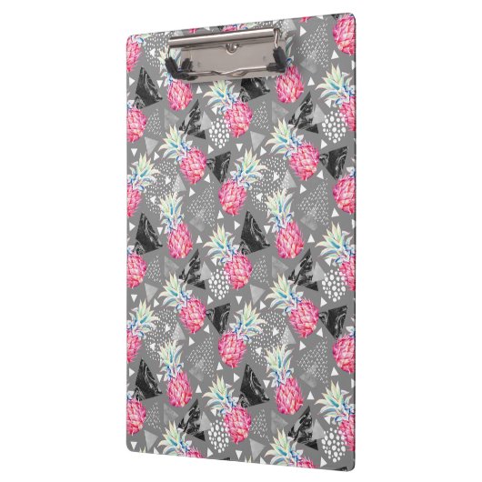 Geometrische anananas gestructureerd patroon klembord (Links)