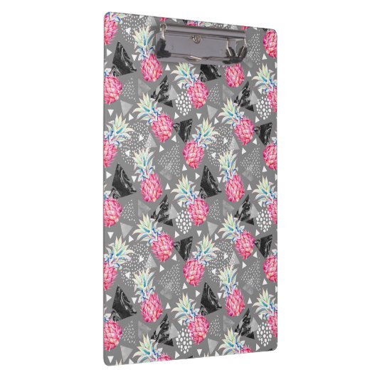 Geometrische anananas gestructureerd patroon klembord (Rechts)