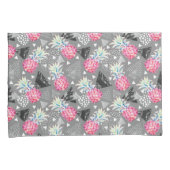 Geometrische anananas gestructureerd patroon kussensloop (Voorkant-Rechts)