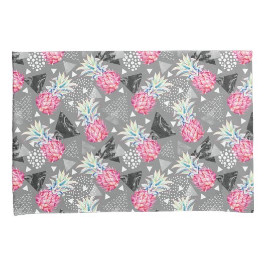 Geometrische anananas gestructureerd patroon kussensloop (Voorkant-Rechts)