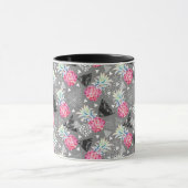 Geometrische anananas gestructureerd patroon mok (Midden)