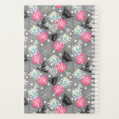 Geometrische anananas gestructureerd patroon planner (Achterkant)