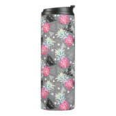 Geometrische anananas gestructureerd patroon thermosbeker (Gedraaid links)