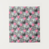 Geometrische anananas gestructureerd patroon wandkleed (Voorkant)