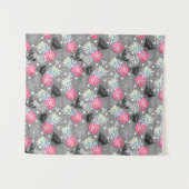 Geometrische anananas gestructureerd patroon wandkleed (Voorkant (horizontaal))