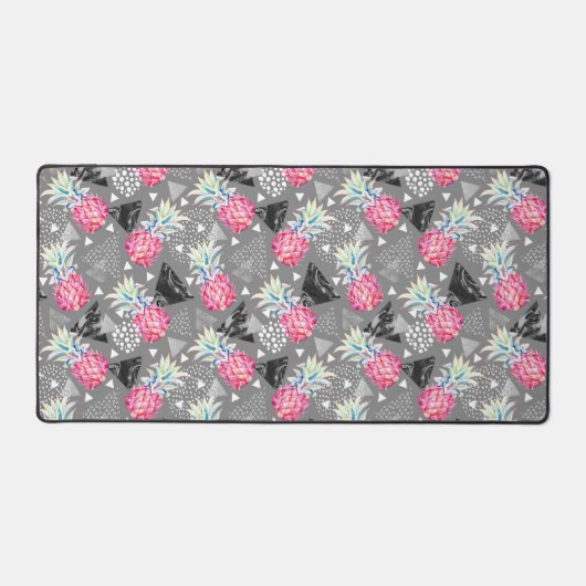 Geometrische anananas getextureerd patroon bureaumat (Voorkant)