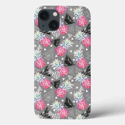 Geometrische anananas getextureerd patroon Case-Mate iPhone case (Achterkant)