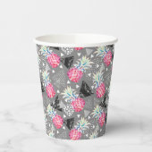 Geometrische anananas getextureerd patroon papieren bekers (Links)