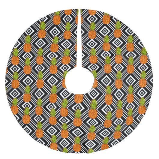 Geometrische anananas kerstboom rok (Voorkant)