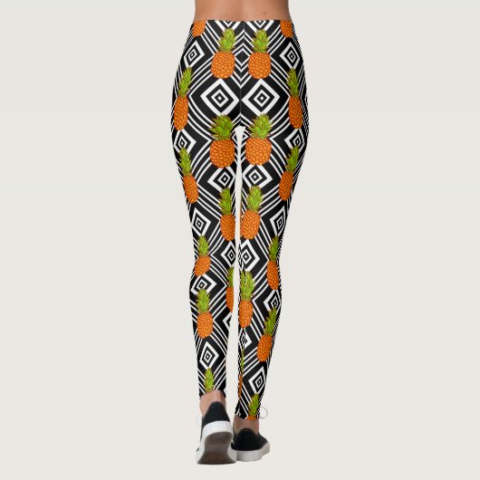 Geometrische anananas leggings (Achterkant)
