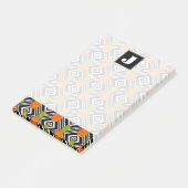 Geometrische anananas | Monogram Post-it® Notes (Schuin)
