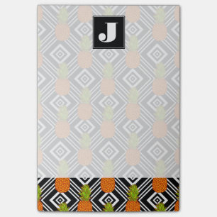 Geometrische anananas Monogram Post-it® Notes